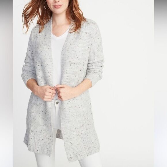 Old navy Cardigan sweater waffle stitch Open-Front Thermal - Picture 6 of 6